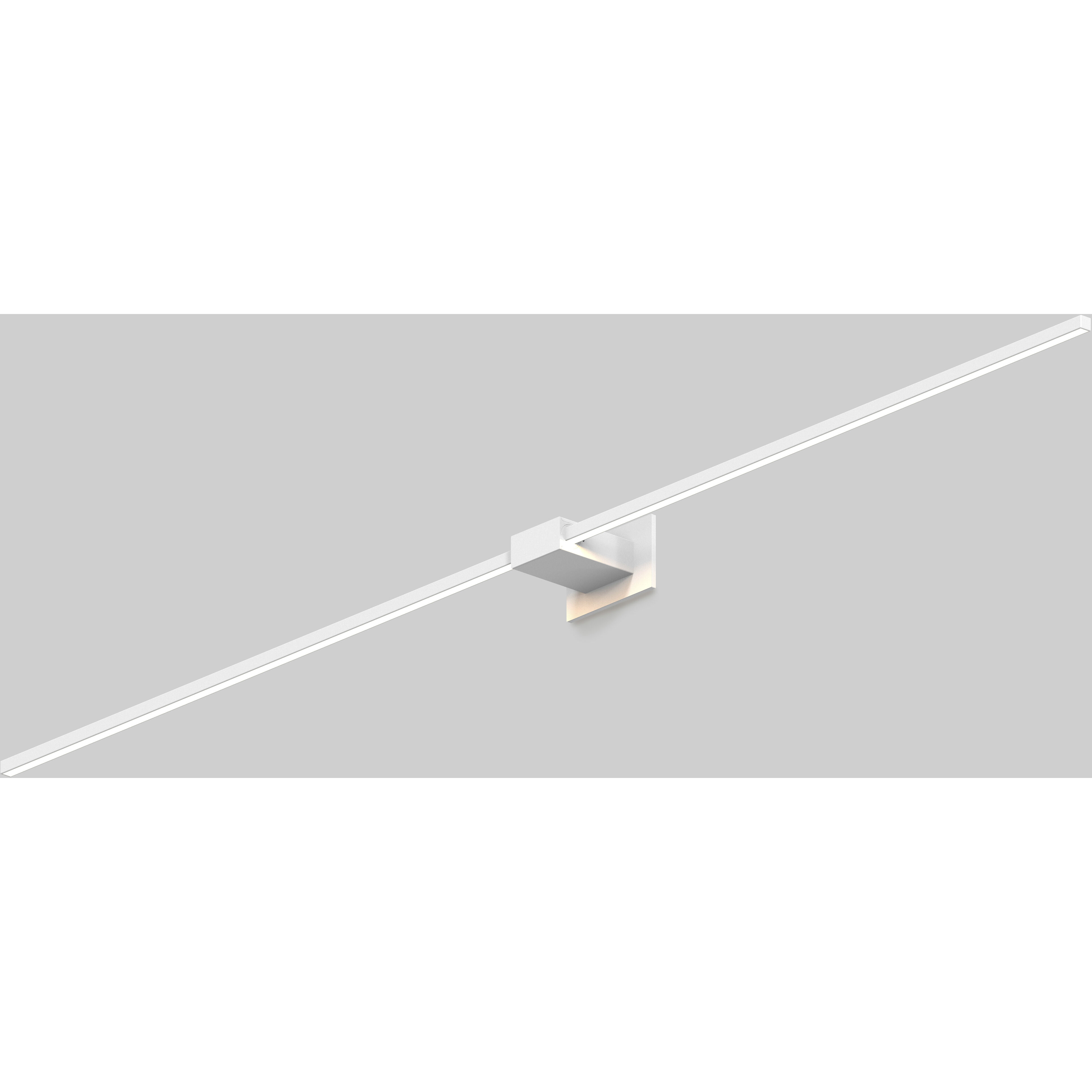 Z-Bar LED 4 inch Matte white Wall Sconce Wall Light, Center Mount